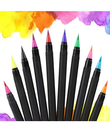 Food Coloring Marker Pens, Nomeca 10Pcs Food Grade Edible Markers Food Writers for Decorating Fondant, Cakes, Cookies, Easter Eggs Painting Drawing Writing - Flexible Brush Tip, 10 Colors - Buy Online on GoSupps.com