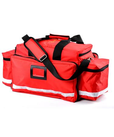 Aurelius Large Capacity First Aid Responder Bag Empty EMT Trauma Bag Emergency Supplies Not Included (Longer Plus)
