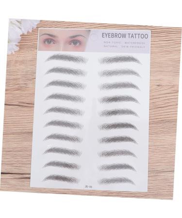 2pcs 3d Eyebrow Stickers Flower Hair Clips for Women Eyebrow Tool 6d Transfer Stickers Water Proof - Buy Online on GoSupps.com