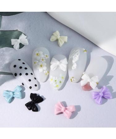 EAJORN 30 Resin Bowknots Art Decorations 3D Bows Ornaments for Jewelry Gel Manicure Accessories - Buy Online on GoSupps.com