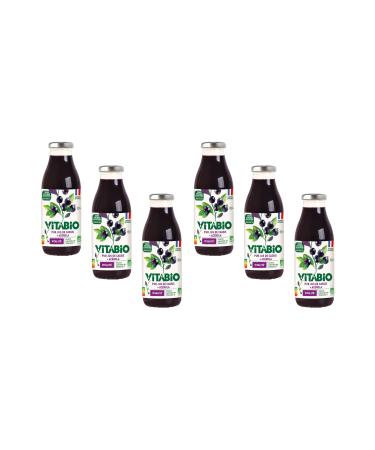 Vitabio - 100% Pur Jus - Cassis 50 cl - ORGANIC - Lot of 6