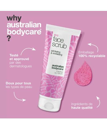 Gommage visage pour peau s che et terne exfolie en douceur ravive l clat avec vitamine B12 acide glycolique et noyaux d abricot - Buy Online on GoSupps.com