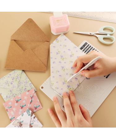 2Pcs Multi-Purpose Scoring Board Set for Card Making and DIY Projects - Envelope Maker, Bone Folder, Corner Rounder Punch - White & Blue Score Board - Buy Online on GoSupps.com