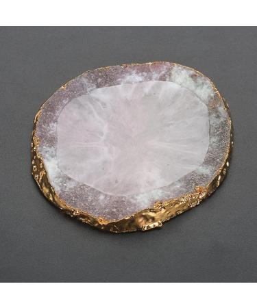 Nail Art Dish Paint Palette - DIY Design Tool with Gold Edge for Stunning Manicure (Pink) | International Shipping Available - Buy Online on GoSupps.com