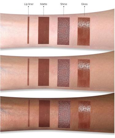 Lip Liner and gloss set long lasting lipstick liquid lipstick for shopping travel business trips stage appointments meetings vacation 06 - Buy Online on GoSupps.com