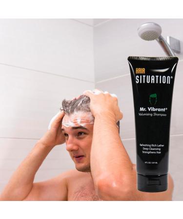 Mr. Vibrant Volumizing Shampoo - DHT Blocker for Thinning Hair - 8 FL Oz | Fight Hair Loss & Achieve Fuller Hair - Buy Online on GoSupps.com