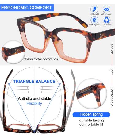 MARE AZZURO Women's Blue Light Blocking Eyeglasses - D-Brown Clear Gaming Glasses (No Degree - Buy Online on GoSupps.com