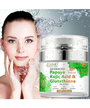Peak Health Papaya Daily Moisturizing Cream with Kojic Acid and Glutathione for Brightening Uneven Skin Tone Nourishing Acne Scars Intensely Hydrating Soothing - Buy Online on GoSupps.com