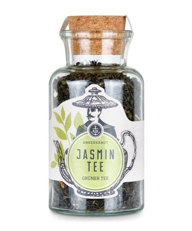 Ankerkraut jasmintee green tea 100g in corken glass tea loose 1 teaspoon per cup health balance for body and mind is sufficient for about 8 liters of fine tea - Buy Online on GoSupps.com