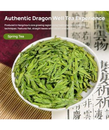 HQZM Premium Grade 1 Longjing Tea 125g 441oz Gift Box Loose Green Tea Ideal for Gifting - Buy Online on GoSupps.com