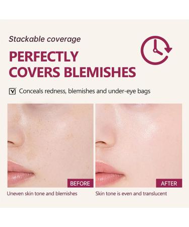 Bestvisse Women's Semi-Matte Concealer Cushion - Long Lasting - Moisturizing - Buy Online on GoSupps.com