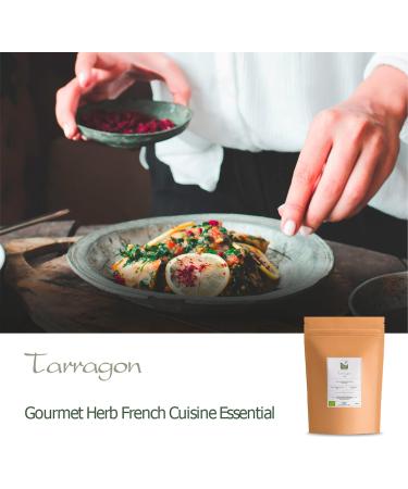 Organic Tarragon Leaf: Dried Culinary Herb Spice 350g - Premium Quality - Buy Online on GoSupps.com