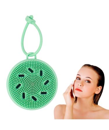 Face Scrubber Exfoliator | Super Soft Cleaning Scrubber | Face Wash Scrub for Face Skincare Handheld for Cleaning for Women & Men Rowces Green