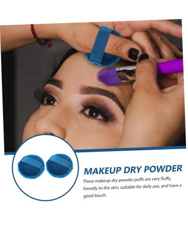 Ipetboom Powder Puff Foundation Set - 4 Pcs Cosmetic Organizer & Blending Puffs - Ideal for Makeup Eyeshadow and Blush - Christmas Stocking Stuffer - 5.5x5.5cm Dark Blue - Buy Online on GoSupps.com