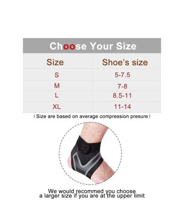 Adjustable Ankle Brace for Men & Women - Super Elastic Ankle Support Wrap | Prevent Sprains & Enhance Sports Performance | XL Size - Buy Online on GoSupps.com