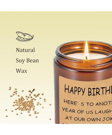 Soy Wax Lavender Scented Candle Gift for Women - Handmade Aromatherapy - 50 Hours Long Lasting - Perfect Birthday Gift for Friend - Buy Online on GoSupps.com