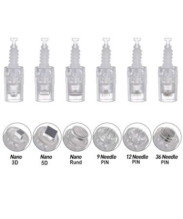 Bowka 9 Pins Microneedling Pen Needles - 10 Universal Replacement Needles for Adjustable Electric Derma Pen - Buy Online on GoSupps.com