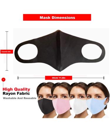 Reusable Face Mask GENERISE Stylish Face Mask x10 - Polyurethane Breathable Washable Face Mask - Unisex (Pink) - Buy Online on GoSupps.com