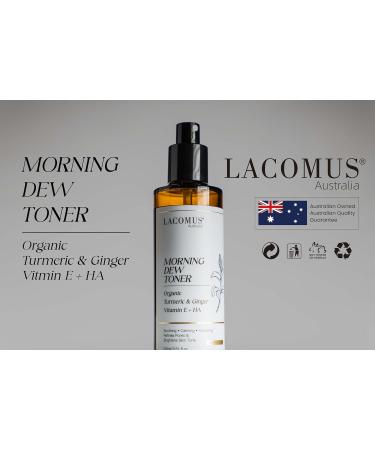 Morning Dew Organic Turmeric & Ginger Facial Toner Infused with Vitamin E and Hyaluronic Acid Hydrating Pore-Refining Anti-Aging Formula for All Skin Types - Buy Online on GoSupps.com