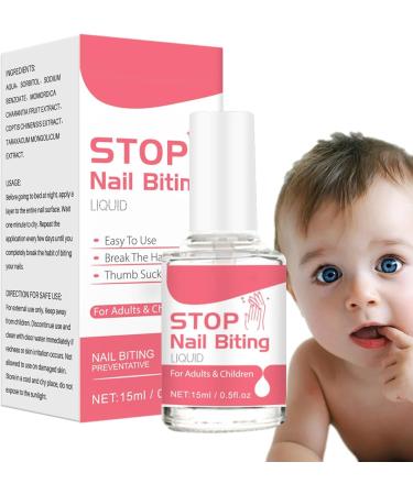Nail Bite Prevention Varnish 15ml Anti Bite Nail Polish Nail Bite Cap Thumb Sucking Stop Safe Ingredient Nail Bite Cap - Buy Online on GoSupps.com