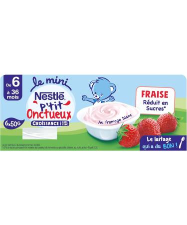 P'tit onctueux Croissance mini Fraise - d s 6 mois - 6 x 50g (Lot de 2) 6x50g (Lot de 2) - Buy Online on GoSupps.com