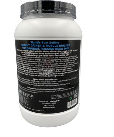 Buy Vitol Russian Bear 5000 Protein Powder Vanilla - 4 lbs | Premium International Shipping - Buy Online on GoSupps.com