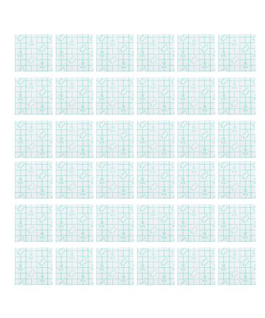 Minkissy 100st make-up hand palette cream-make-up mixer cosmetic make-up palette nail future sticker make-up mixture plate-up-in-one-way appealers Medical white detergent PU foil 7x7x0.1cm white