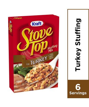 Stove Top Stuffing Mix Turkey 6oz (Pack of 2) - Set of 2 | Delicious Thanksgiving Side Dish - Buy Online on GoSupps.com