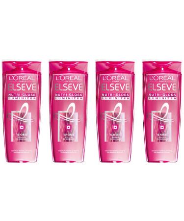 L'Oréal Paris Elsève Nutri-Gloss Luminizer High Shine Shampoo 250 ml - Pack of 4