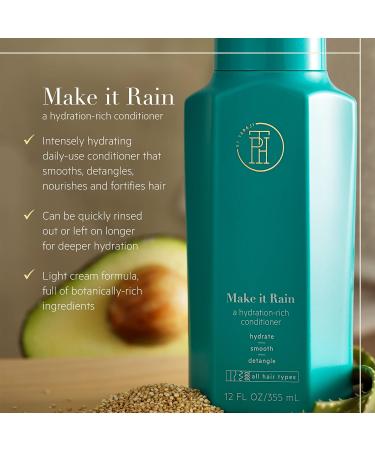 TPH by Taraji Make it Rain Conditioner | Hydrating & Strengthening Formula with Aloe, Avocado Oil, & Moringa Oil | For All Hair Types | Vegan & Sulfate-Free - 12 fl. oz - Buy Online on GoSupps.com