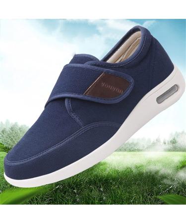 NVBHOF Men's Diabetic Shoes - Extra Wide Adjustable Walking Shoes for Swollen Feet - Blue, Size 12 - Buy Online on GoSupps.com
