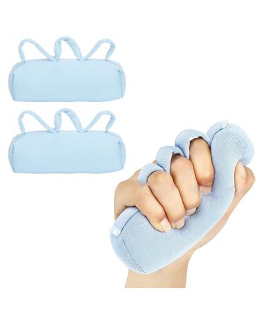 YOUTHINK 2pcs Finger Contracture Grips Ergonomic Palm Grip Hand Contracture Cushion with Finger Separator for Contractures Elderly
