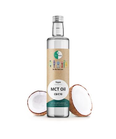 GO -Keto MCT Oil 500ML - MCT KETO Oil C8/C10 made of premium coconut oil Palm oil -free perfect for a keto diet MCT OIL as the ideal keto coffee camer for bulletproof coffee or keto shake vegan