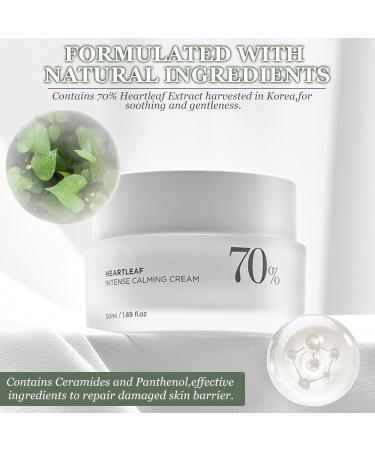 Heartleaf 77% Soothing Toner & 70% Calming Cream - Korean Skin Care for Sensitive Skin | Moisture-Giving Calming Toner - Buy Online on GoSupps.com