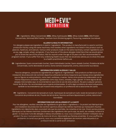 Medi-Evil Nutrition Whey Dynamic Protein Triple Chocolate 600g - 20 Servings | Muscle Growth | Vegetarian - Buy Online on GoSupps.com