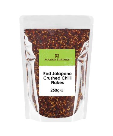 Red Jalapeno Crushed Chilli Flakes 250g by Manor Springs