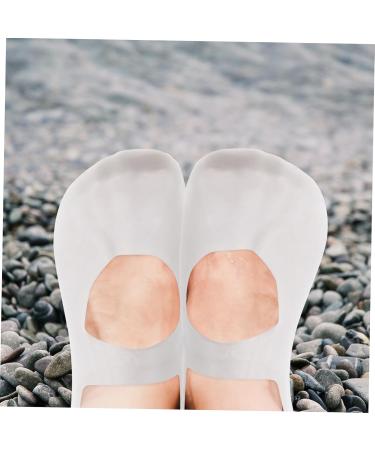 Beaupretty 1 Pair Plantar Gel Heel Sleeves Silicone Arch Silicone Heel Protector Silicone Gel Sock White Men and Women Sole of Foot - Buy Online on GoSupps.com