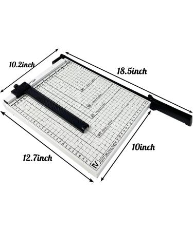 Hamnor Office Heavy Duty Munal A4 Paper Trimmer White Paper Cutter Machine for Craft Photo 12" Paper Cutter White A4-12x14" - Buy Online on GoSupps.com