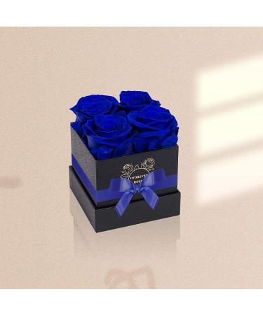 UFOREVER ROSES Preserved Roses in Box - Royal Blue, Lasts a Year - Perfect Gift for Her on Mother's Day, Valentine's Day, Christmas, Birthday, Anniversary - Buy Online on GoSupps.com