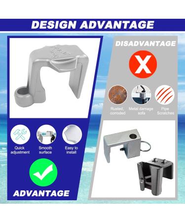 4 Pack Pontoon Boat Square Rail Mount Fender Bumper Hanger/Adjuster/Clip for Docking - Buy Online on GoSupps.com