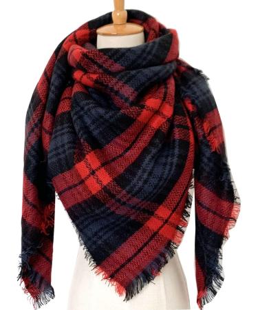 Buy Women's Warm Cotton Triangle Scarves - Large Cashmere Poncho Cape with Button | Winter Fashion - Buy Online on GoSupps.com