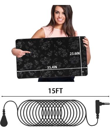 Equipment Matt Set for Better Sleep | 60x90 cm Ground Mat with 4.5m Cord | Reduce Insomnia Anxiety & Pain | Ideal Yoga & Pet Pad - Buy Online on GoSupps.com