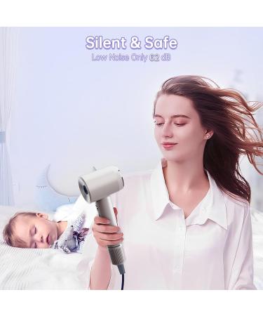 High-Speed Hair Dryer 1500W - 110000 RPM Ionic Blow Dryer for Smooth Fast Drying - Low Noise Thermo-Control Lightweight Gold - Buy Online on GoSupps.com