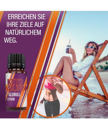 HelloNutrition KETO BURN Globuli EXTREME - Natural Vegan Weight Loss Supplement for Men & Women | Boost Metabolism Fast & Effectively - Buy Online on GoSupps.com