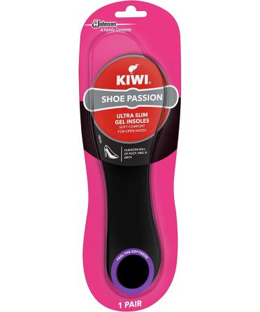 Kiwi Select Women's Ultra Slim Gel Cushions Insoles - Comfort & Support for All-Day Wear - Black - Buy Online on GoSupps.com