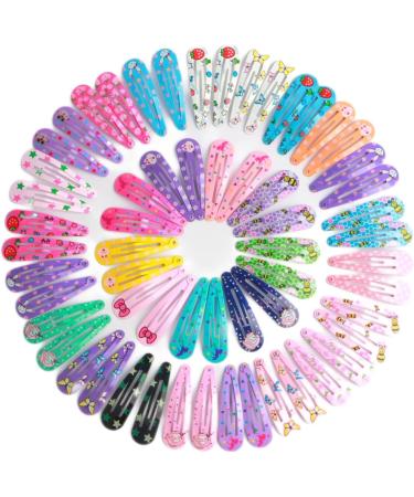 50 Pieces Double Grip Hair Clips Metal Snap Hair Clip Snap Clips Pins Women Hair Accessories for Girls Hair Making Salon
