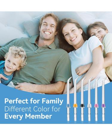 Classic Replacement Tips for Waterpik Water Flosser | 6 Nozzle Tips for Oral Irrigators - Improve Your Oral Care - Buy Online on GoSupps.com