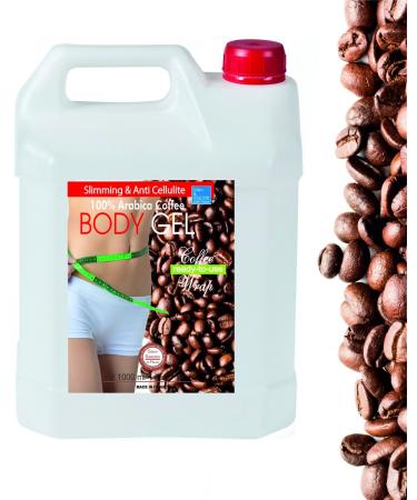 Bleumarine Bretania - coffee & seaweed anti -cellulite gel |Vitamin B3/E |Coffee bean extract |Natural spa multicolored 1000 ml of coffee 1000 ml (1 -pack)