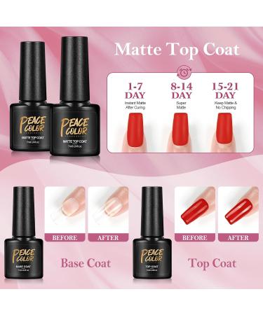PEACECOLOR Gel Nail Kits Full Set for Beginners 15 PCS Nail Polish with 36W Lamp Kit Nail Gel Builder 10ML with Nail File Machine Basic Gel Extensions Nail Art Design Kit - Buy Online on GoSupps.com