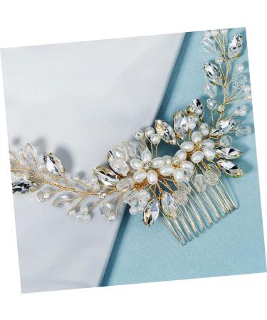 Beatifufu 1pc Pearl Comb Bridesmaid Hair Tie Wedding Hair Comb Pearl Insert Comb Rhinestone Hair Clips Bride Hair Accessories Rhinestone Headpiece Wedding Ornaments Women's Hanfu Hair up - Buy Online on GoSupps.com
